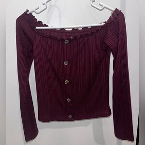 Off The Shoulder Aeropostale Shirt